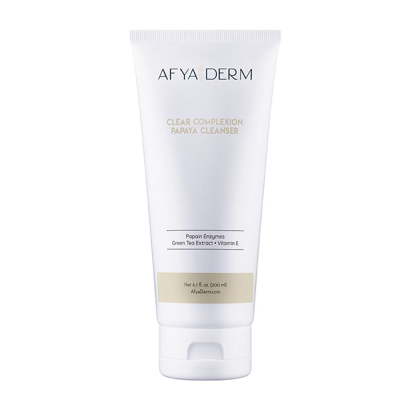  A White Tube of AfyaDerm’s Clear ComplexionPapaya Cleanser