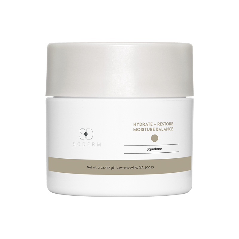 A White Jar of AfyaDerm’s Squalane Moisturizing Cream for Men and Women