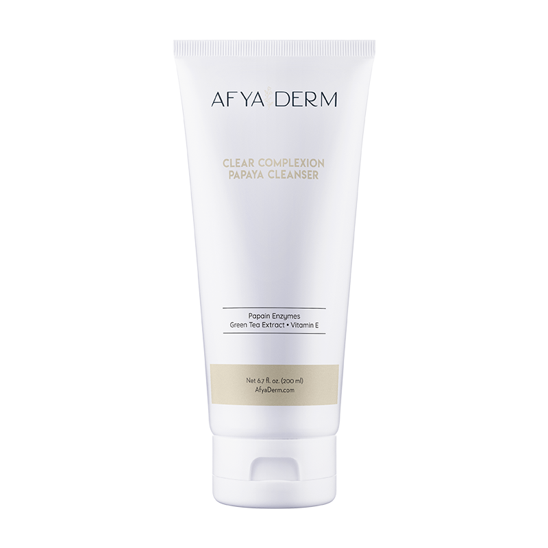 A White Tube of AfyaDerm’s Clear Complexion Papaya Cleanser